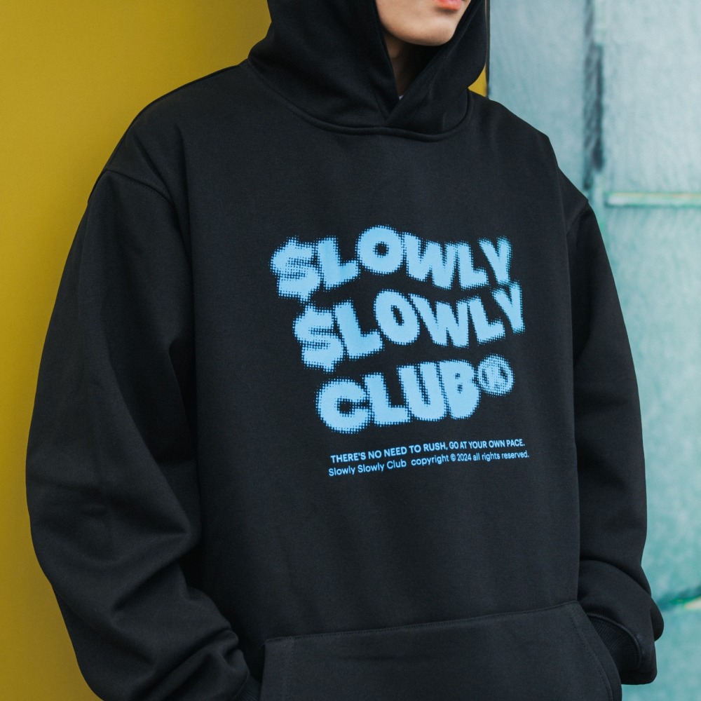 慢吞吞半色調網點寶寶絨帽T 帽踢 大學t-細節圖4