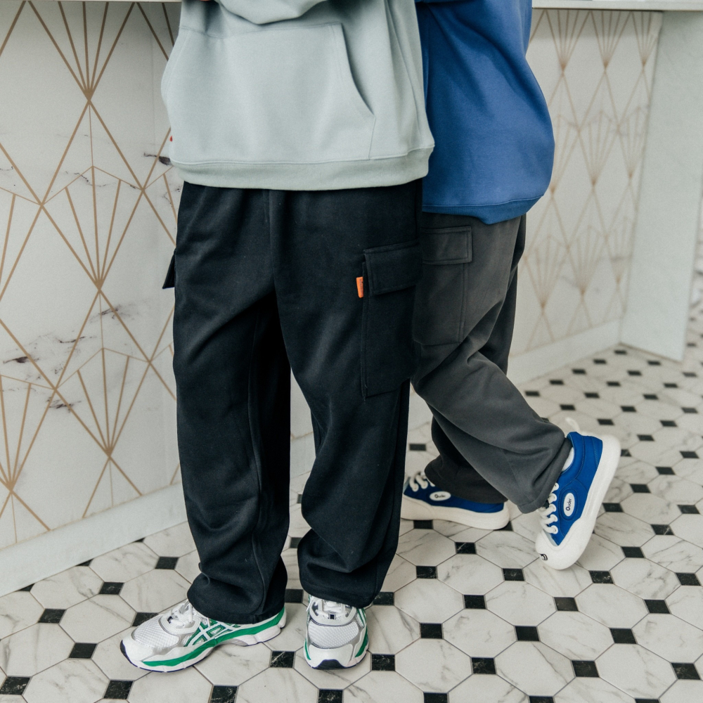 寶寶絨大口袋磨毛棉褲 長褲 SB3621-細節圖2