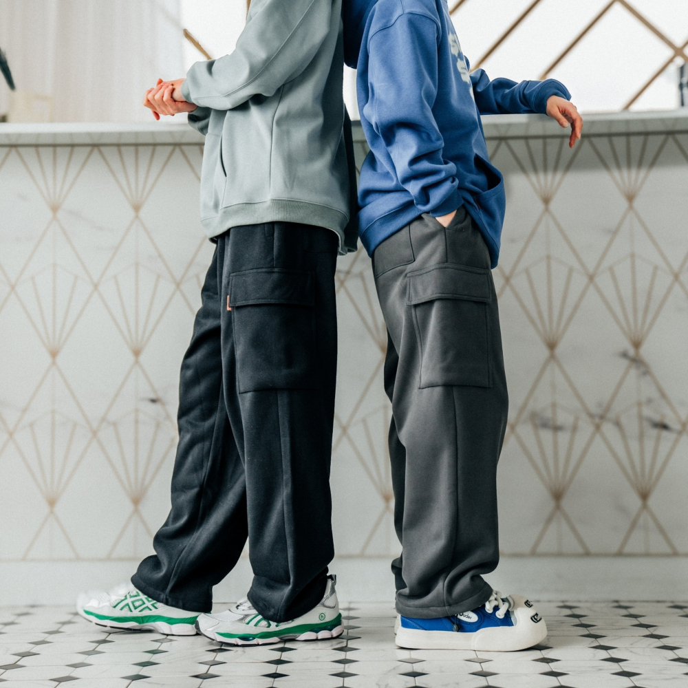 寶寶絨大口袋磨毛棉褲 長褲 SB3621-細節圖7