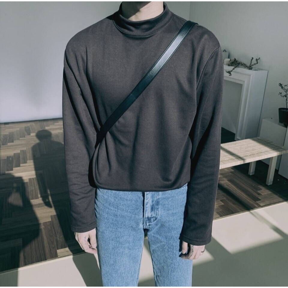 素高領Tee長袖-細節圖2