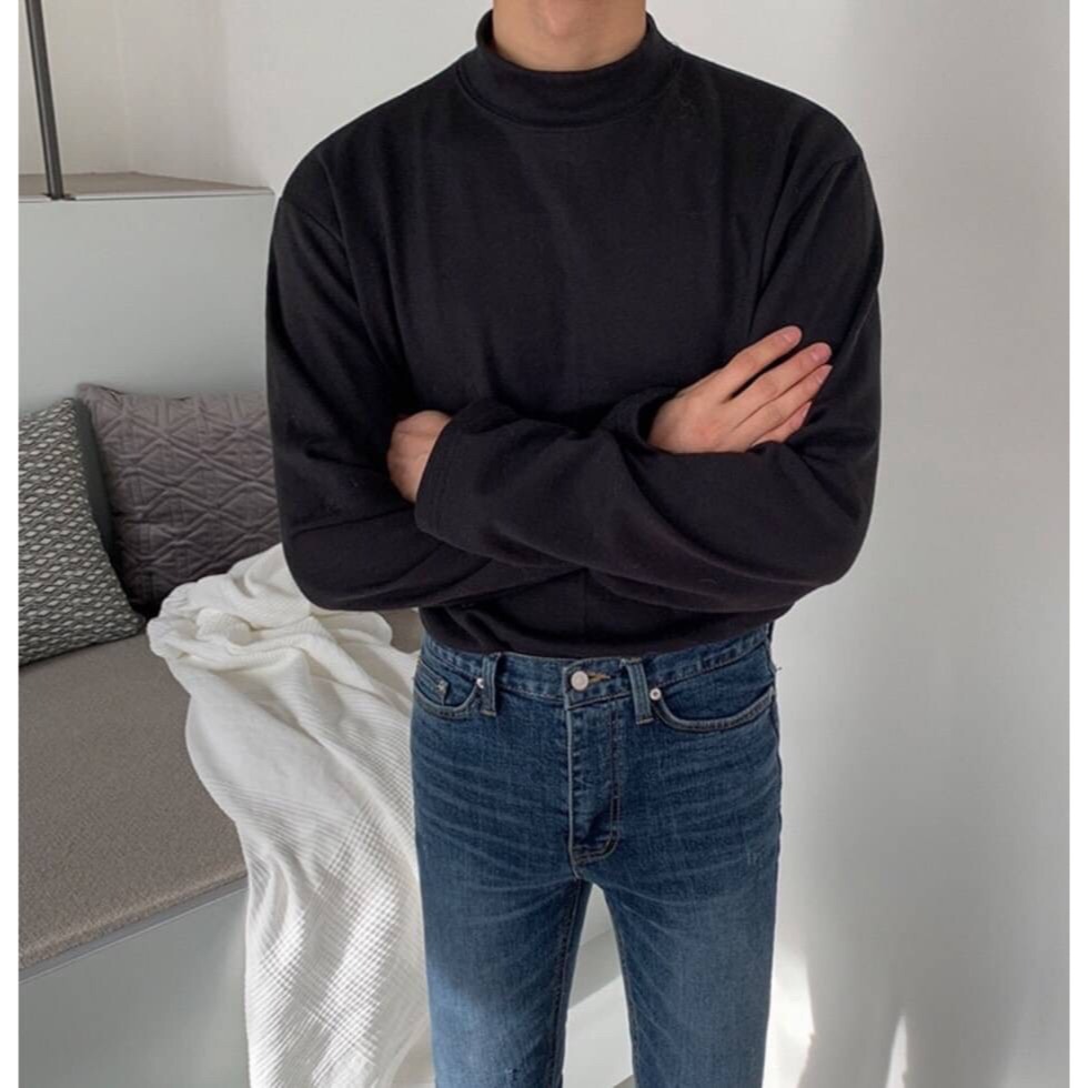 素高領Tee長袖-細節圖8