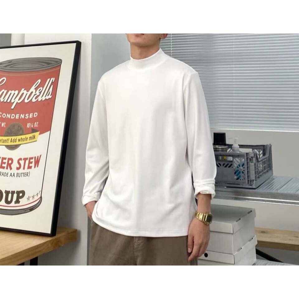 素高領Tee長袖-細節圖9