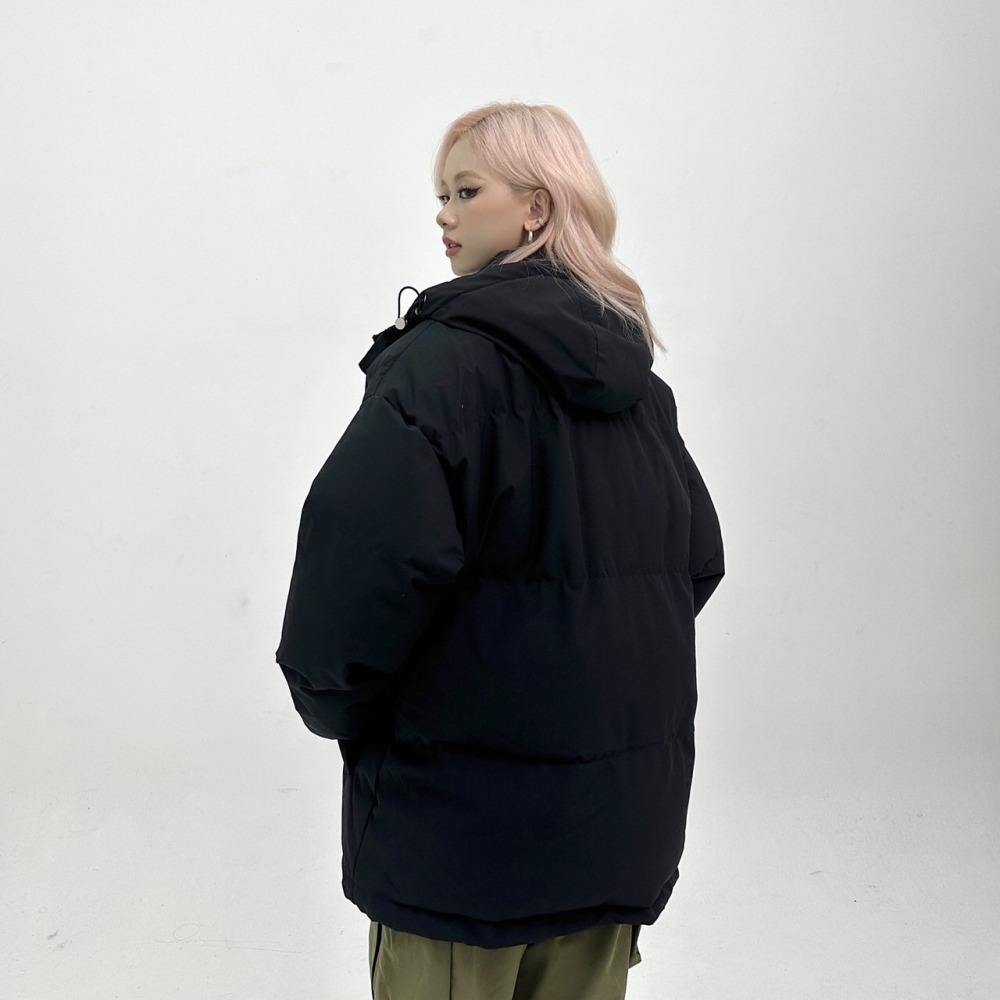 M02 戴帽防潑水鋪棉外套 小編自留款 冬季外套 防風大衣 防潑水外套 男女皆可穿 情侶裝 男外套 女外套-細節圖9