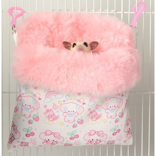 高質量~蜜袋鼯.松鼠.倉鼠小型皆可用的的保暖棉窩吊床-細節圖3