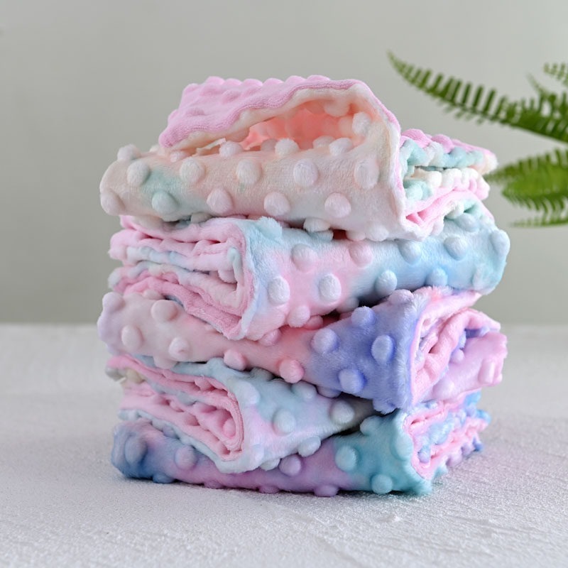 雙面豆豆絨-漸層色系出貨隨機不挑款-細節圖2