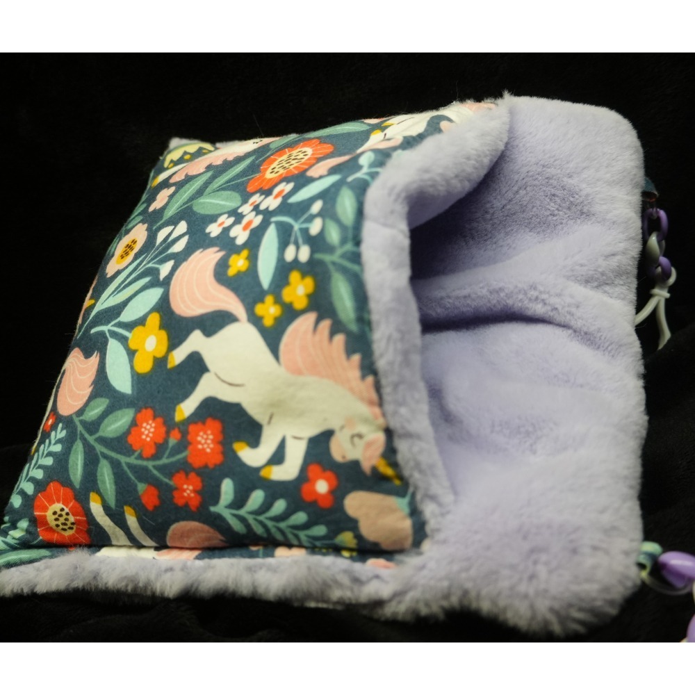 復古款純手工~蜜袋鼯花枝鼠倉鼠冬季用品~棉窩保暖棉被子掛袋小睡窩-細節圖10