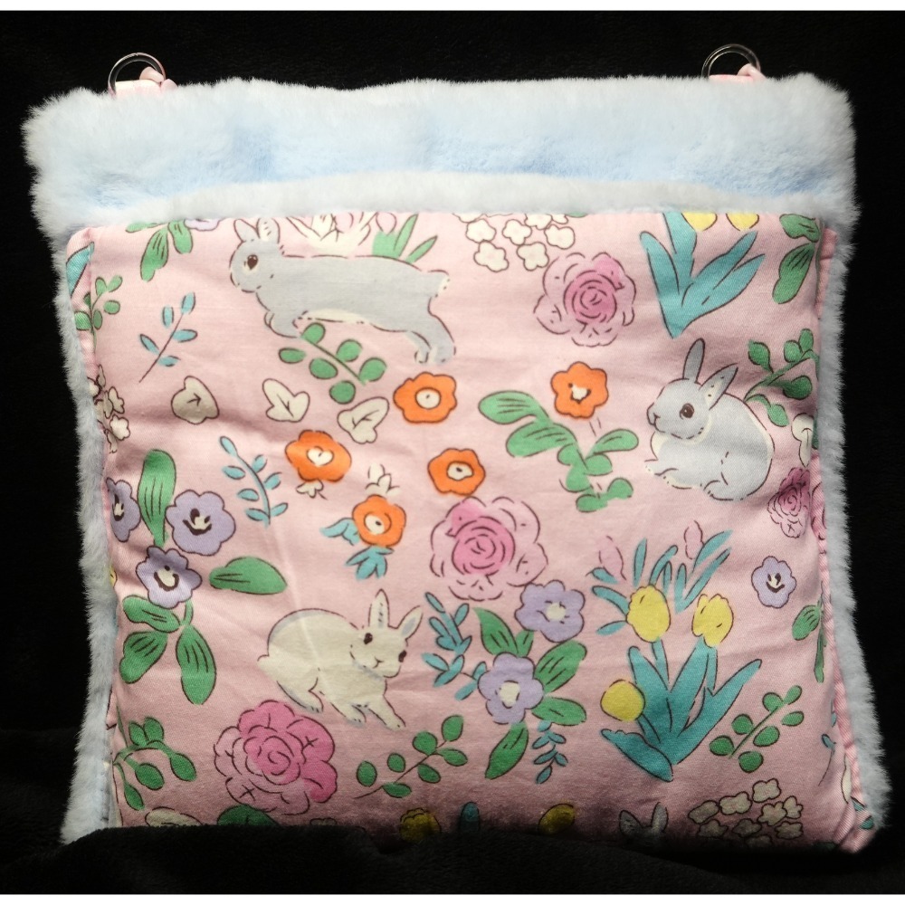 復古款純手工~蜜袋鼯花枝鼠倉鼠冬季用品~棉窩保暖棉被子掛袋小睡窩-規格圖10