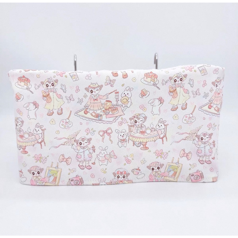 現貨當天出寵物掛藍窩不鏽鋼長方形掛藍窩 蜜袋鼯扇形掛藍睡窩/長方形睡籃/掛藍套/扇形掛藍套/豆豆絨-規格圖2