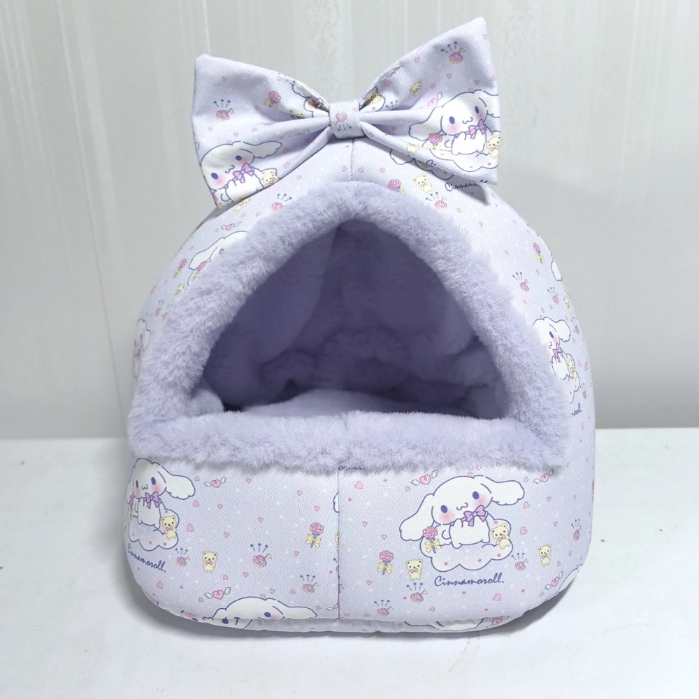 蝴蝶結-淡紫大耳狗