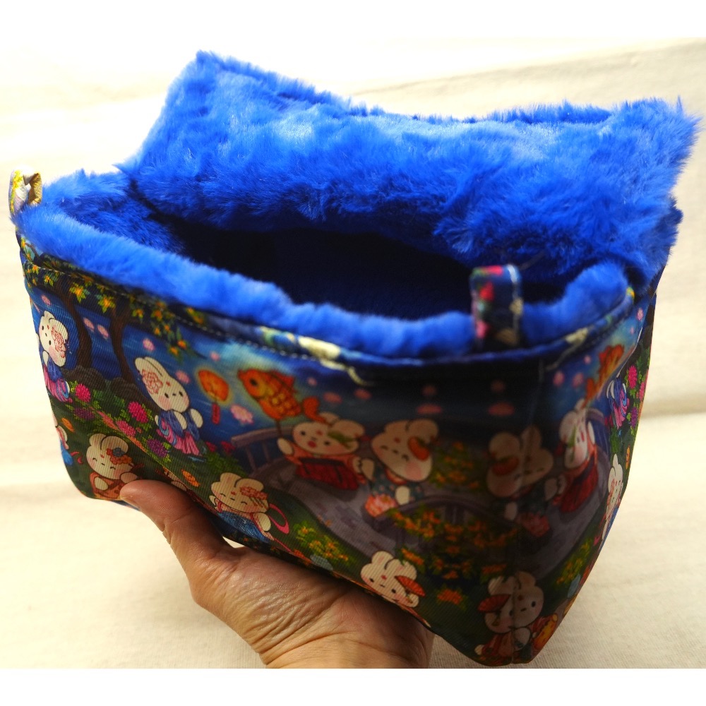 手工製作系列-小方形掛鏈掛籃窩加厚夾層（兔毛內裡）-細節圖3