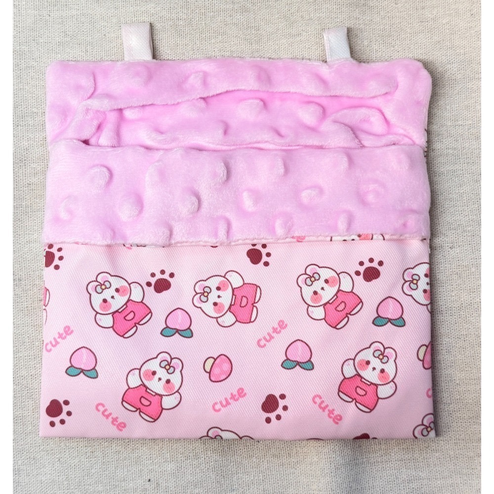 純手工系列~蜜袋鼯薄睡袋豆豆絨複合防水布窩多花色倉鼠可用~-細節圖6