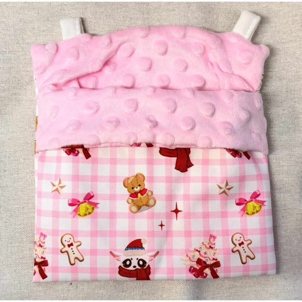 純手工系列~蜜袋鼯薄睡袋豆豆絨複合防水布窩多花色倉鼠可用~-規格圖10