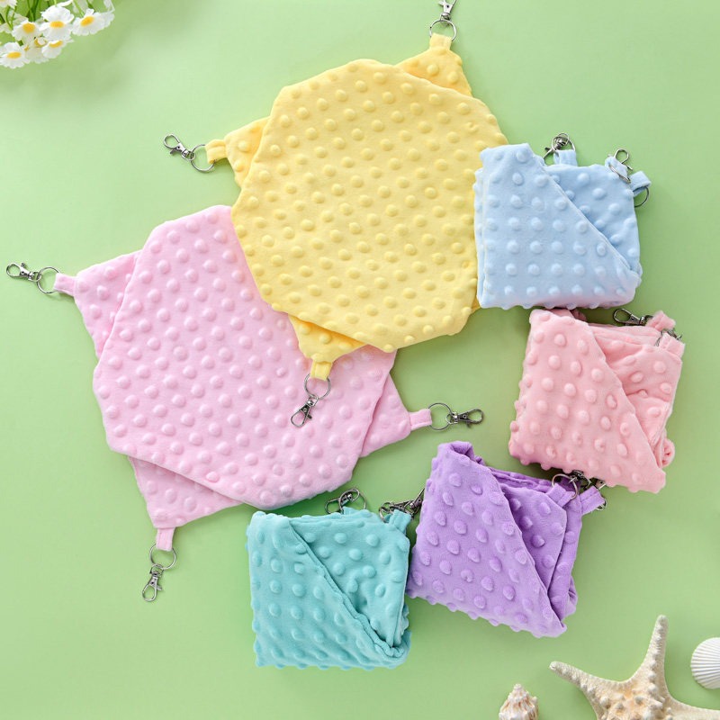 豆豆絨布雙層吊床蜜袋鼯夏天L30*30 蜜袋鼯睡窩 蜜袋鼯吊床 蜜袋鼯-細節圖2