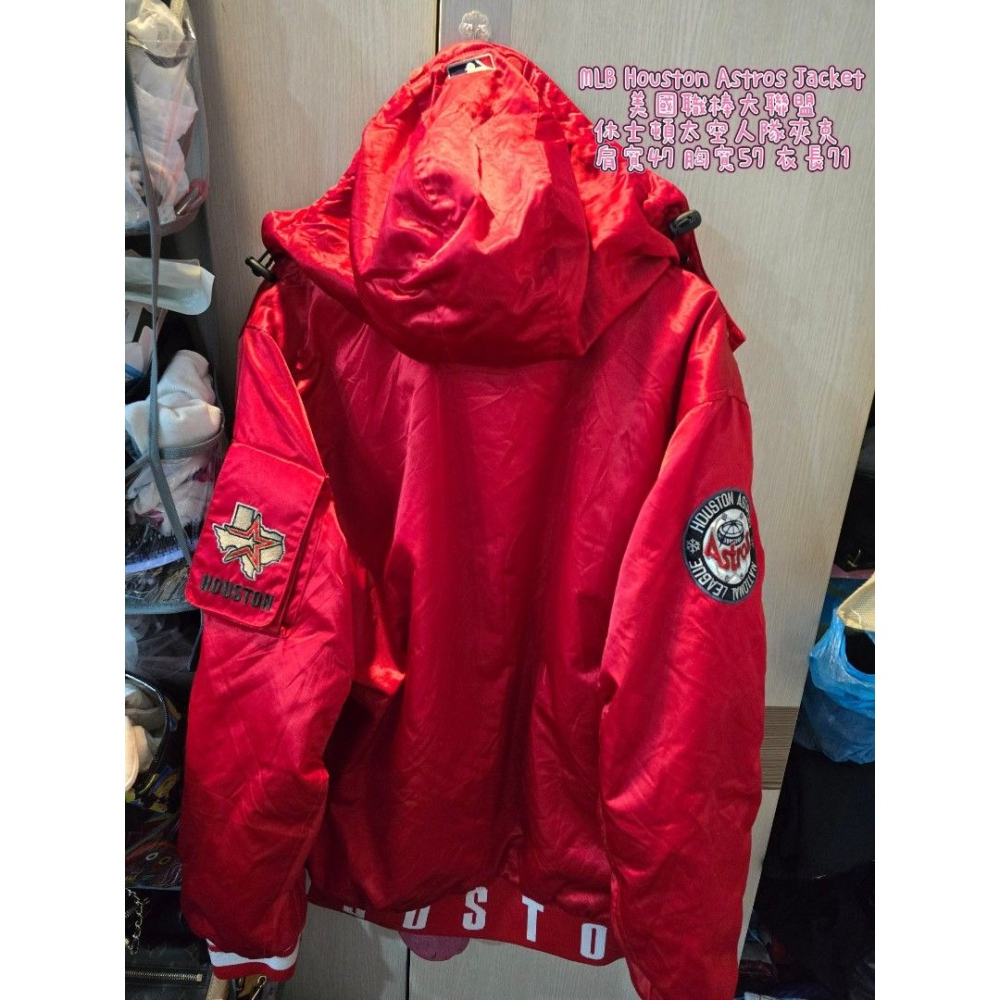MLB Houston Astros Jacket 美國職棒大聯盟 休士頓太空人隊夾克 肩寬47 胸寬57 衣長71-細節圖9