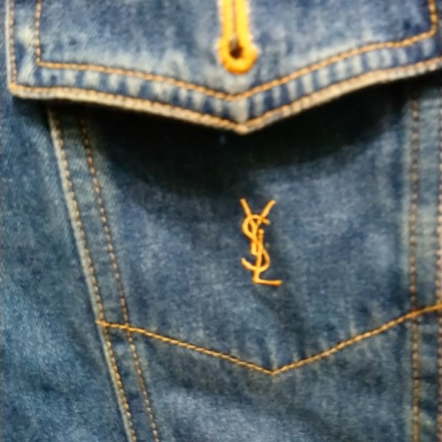 YSL   牛仔舖棉外套-細節圖3