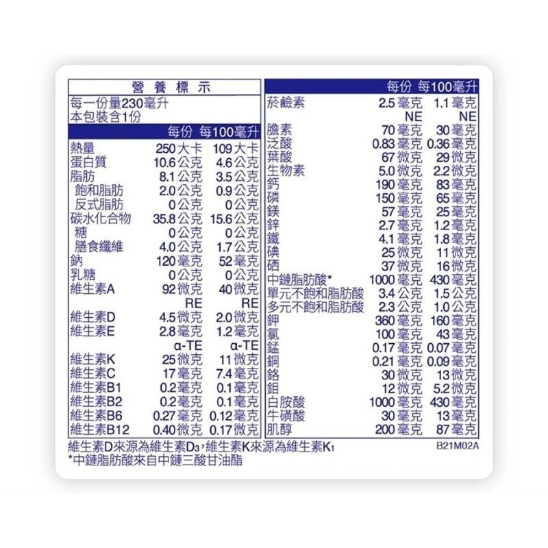 百仕可 好力佳(不甜)營養素230mlx24罐/箱(2027/02)-細節圖2