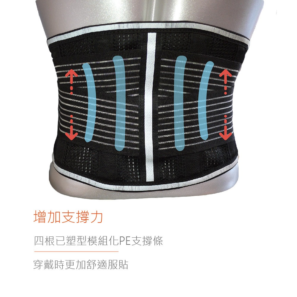 【康得適-COMDS】反光纖薄護腰 UL-501-細節圖4