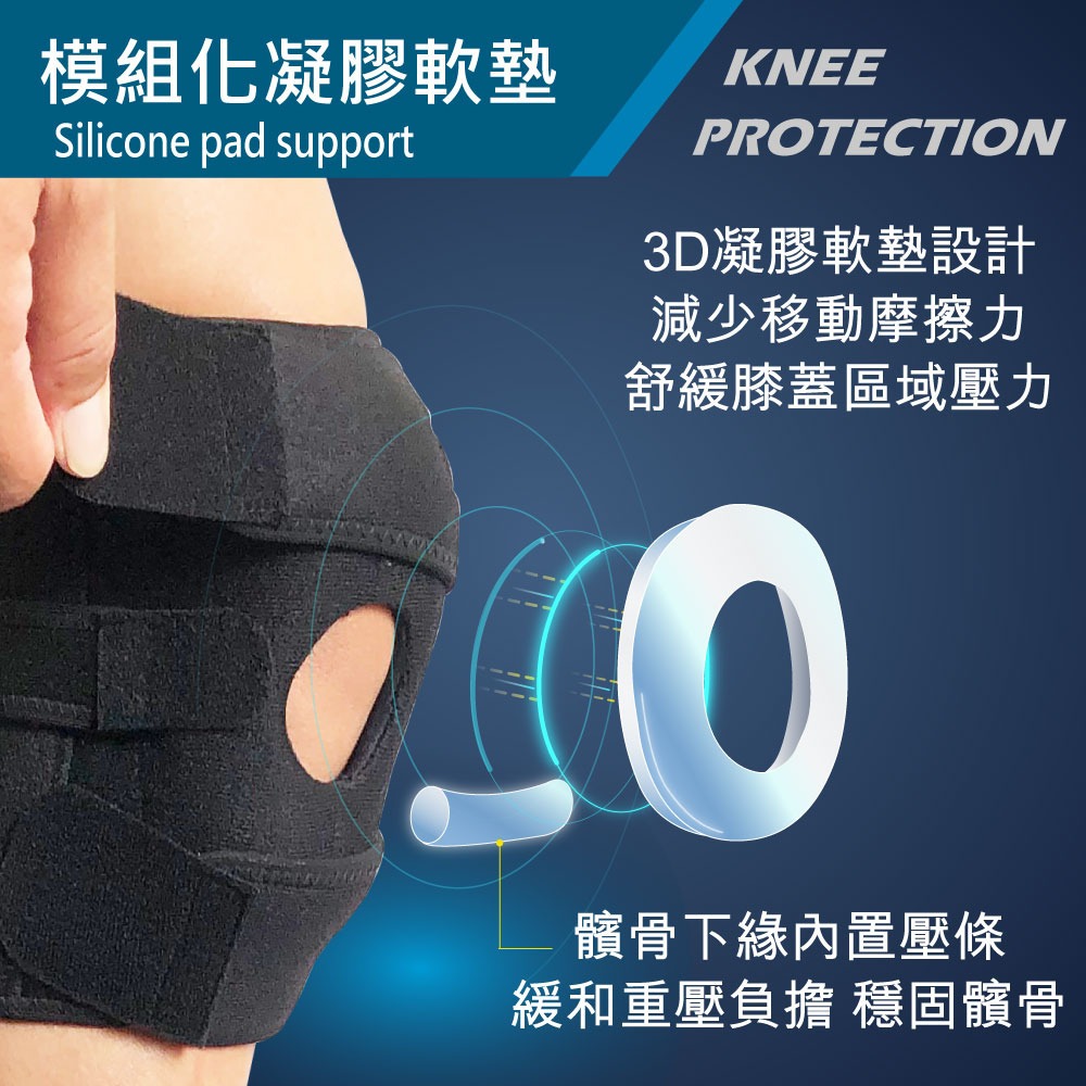 【康得適-COMDS】開放式TPR護膝 VU-701-細節圖5