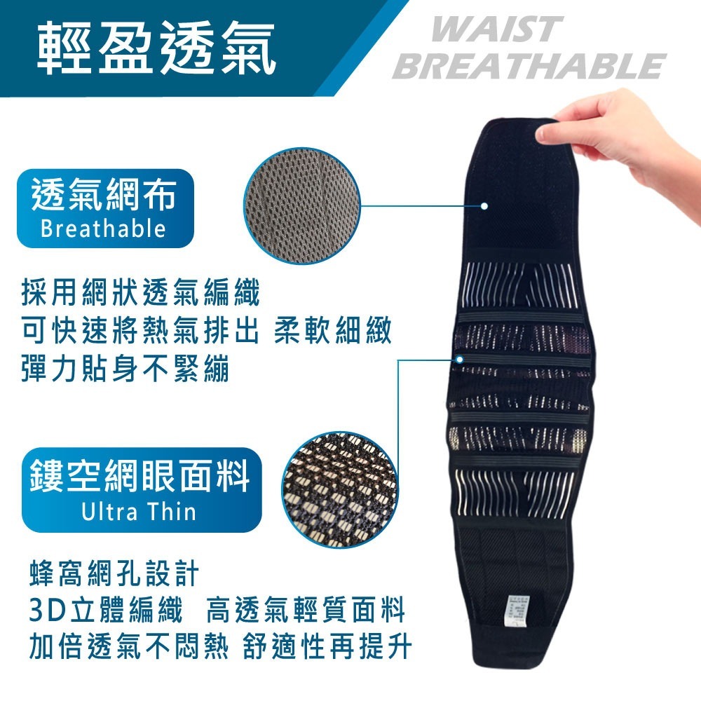 【康得適-COMDS】 反光纖薄護腰 UL-503-細節圖6
