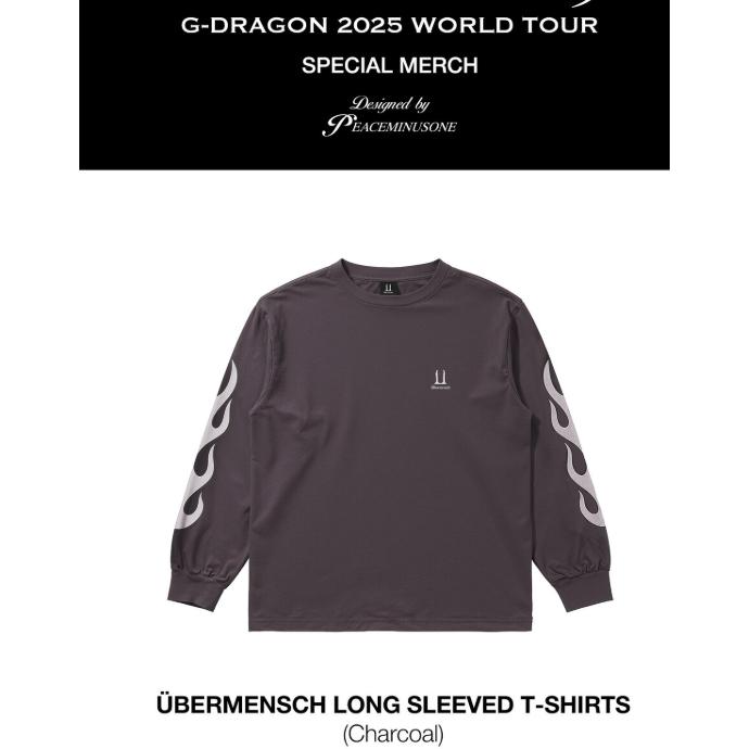 ✈️韓國空運🛩GD 權志龍 G-Dragon Peaceminusone ÜBERMENSCH 長袖T恤-細節圖2