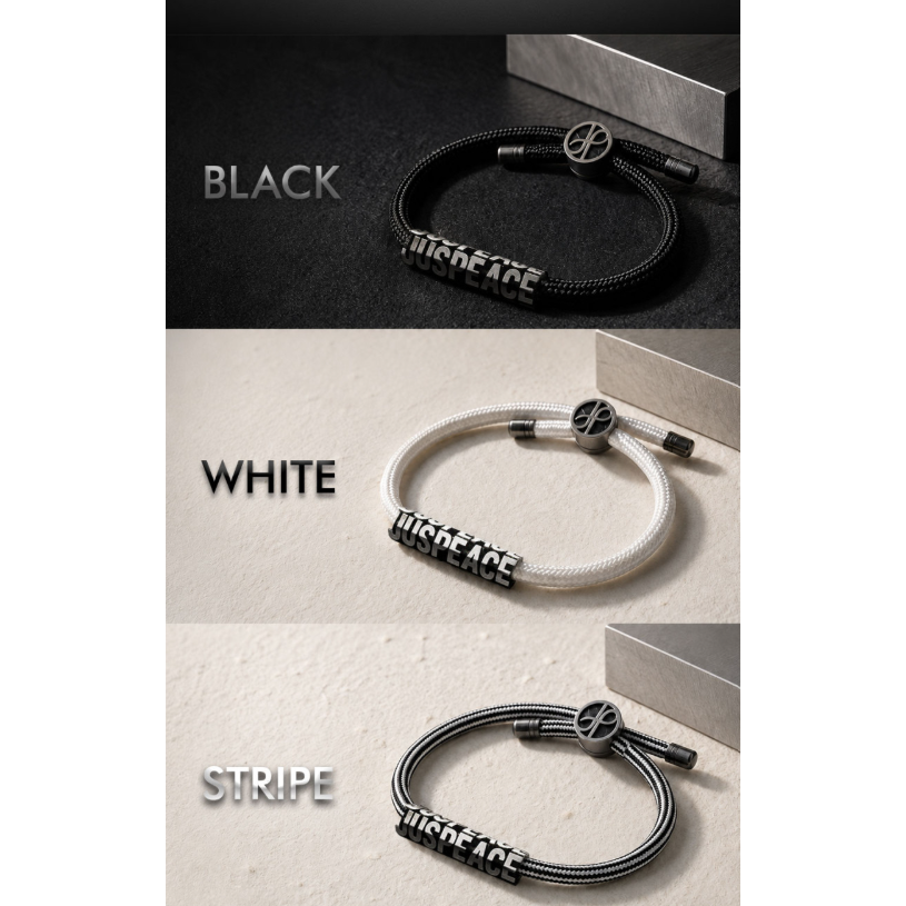 ✈️韓國空運[GD Foundation] JUSPEACE Donation Bracelet 公益手環 (3種顏色）-細節圖2