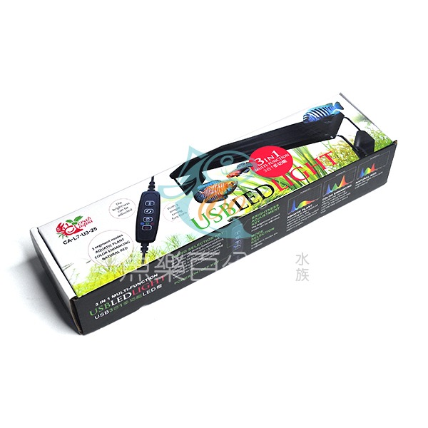 ～★魚樂百分百水族★～ 小螃蟹Crab aqua－USB跨燈 水草、增豔、混光紅三合一 LED水族燈 18cm／25cm-規格圖2