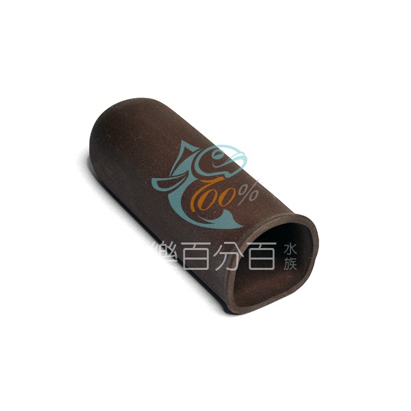 ～★魚樂百分百水族★～ 魚缸陶瓷紫砂飾品 異型繁殖甕 直條／三角-細節圖2