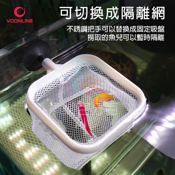 ～★魚樂百分百水族★～ 沃韋朗VOONLINE－多功能伸縮魚網、撈網 8x8/cm-細節圖3