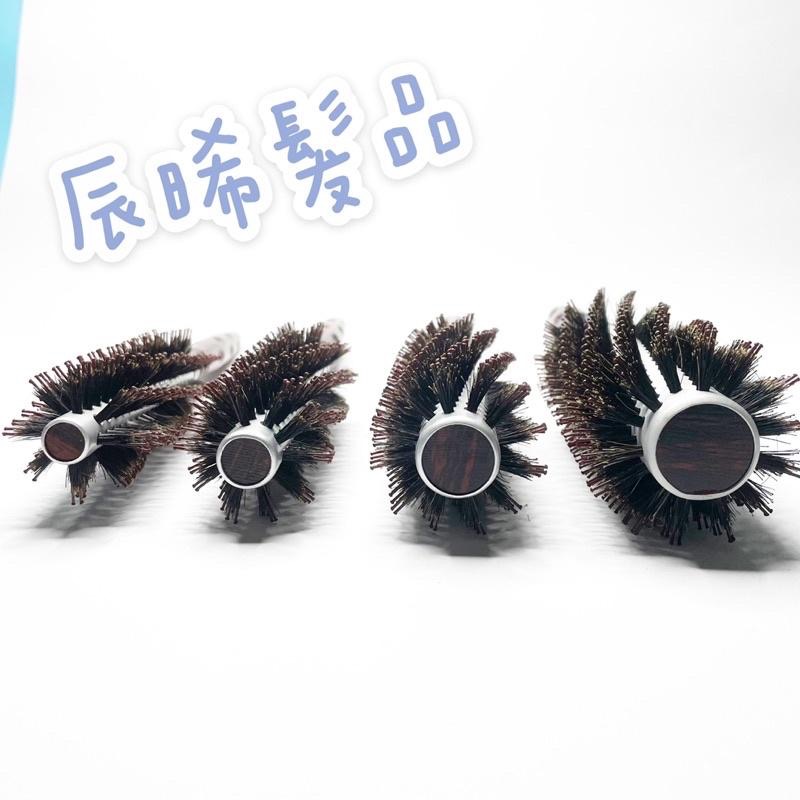 ✝️辰晞髮品✝️  加長型鋁管圓梳 豬鬃毛 梳子 圓梳-細節圖2