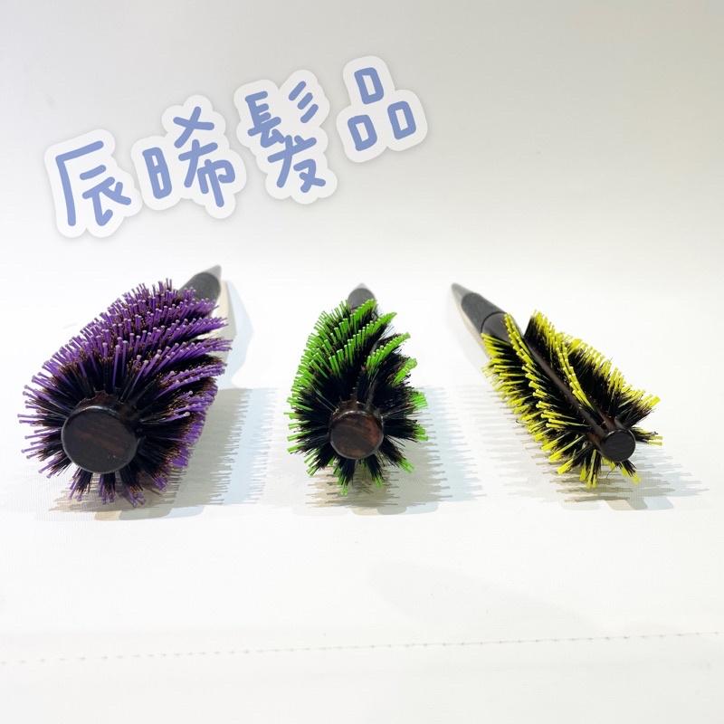 ✝️辰晞髮品✝️高級防滑款鬃毛梳 圓梳 梳子  Kaduli 卡多利 螢光圓梳 豬鬃毛 彩色圓梳 捲梳-細節圖2