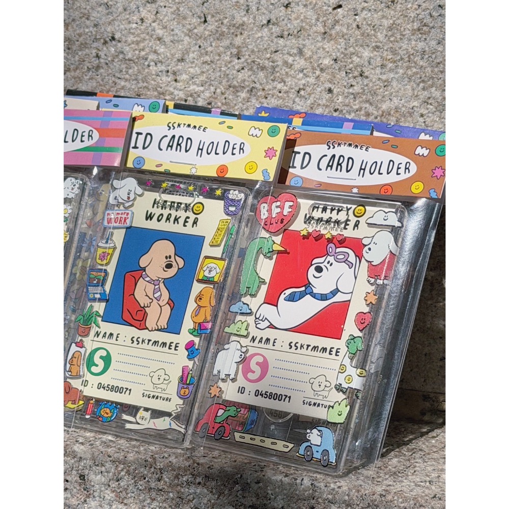 Dec.wine_【泰國代購】ssktmmee透明硬殼悠遊卡套🐶｜彈簧繩卡套｜偶像卡套｜gogoro鑰匙卡｜追星小卡-細節圖3