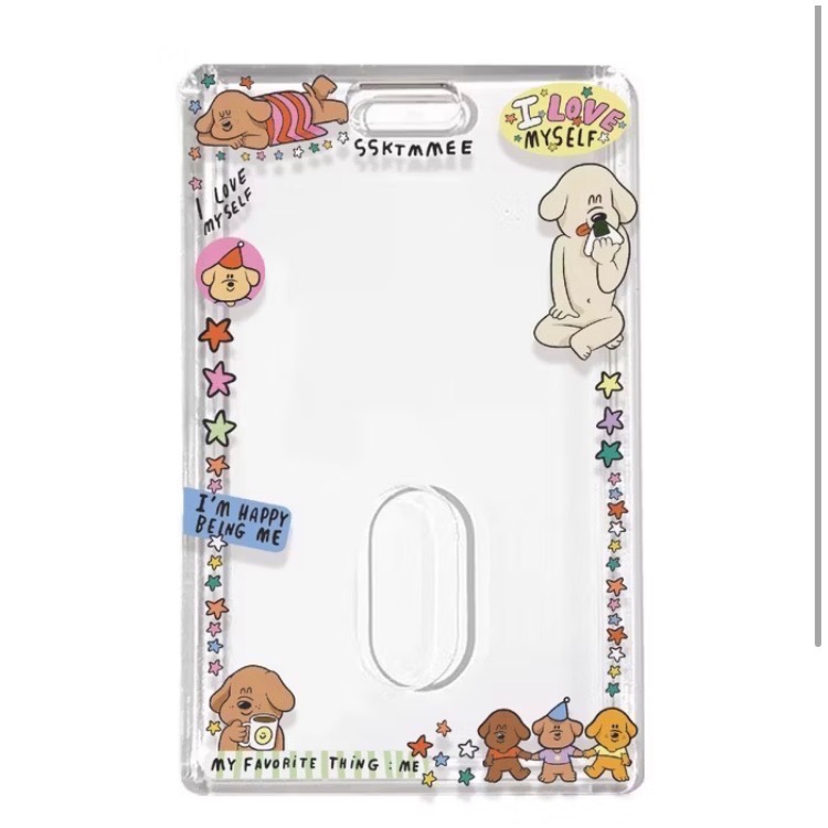 Dec.wine_【泰國代購】ssktmmee透明硬殼悠遊卡套🐶｜彈簧繩卡套｜偶像卡套｜gogoro鑰匙卡｜追星小卡-規格圖3
