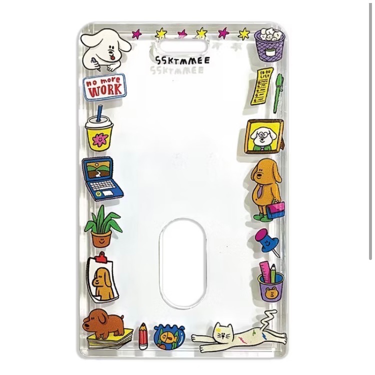 Dec.wine_【泰國代購】ssktmmee透明硬殼悠遊卡套🐶｜彈簧繩卡套｜偶像卡套｜gogoro鑰匙卡｜追星小卡-規格圖3
