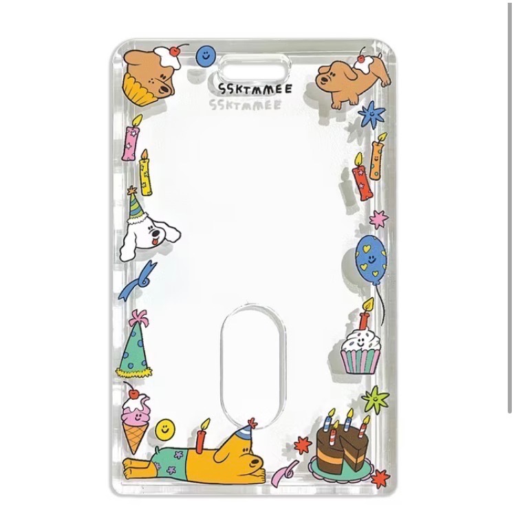 Dec.wine_【泰國代購】ssktmmee透明硬殼悠遊卡套🐶｜彈簧繩卡套｜偶像卡套｜gogoro鑰匙卡｜追星小卡-規格圖3