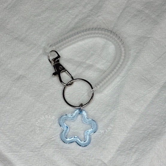 Dec.wine_【追星必備】🌟星星透明壓克力掛飾扣彈簧繩⭐️｜追星娃娃控必收｜可替換吊飾頭｜小卡娃娃配件｜萌系收集神器-規格圖4