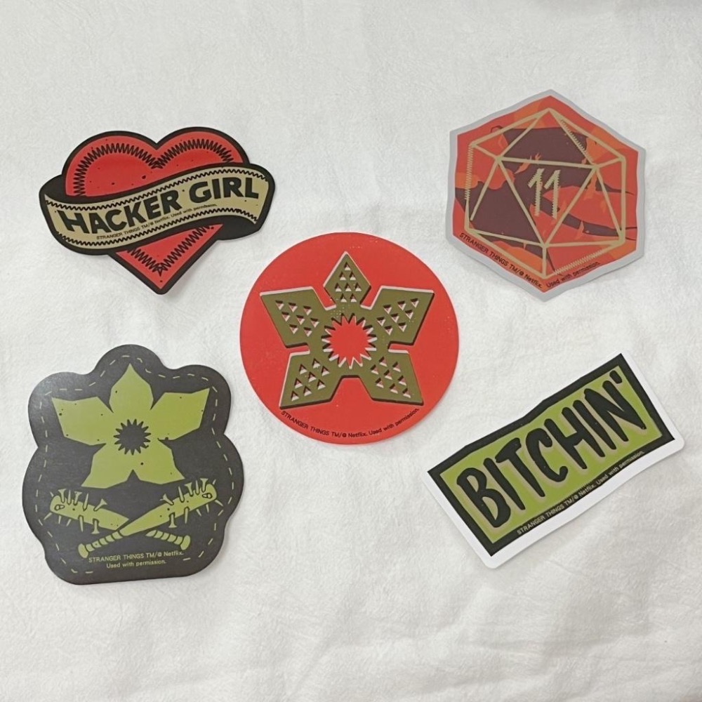 Dec.wine_STRANGER THINGS 怪奇物語貼紙 懷舊貼紙 防水貼紙 筆記本手帳貼-細節圖2