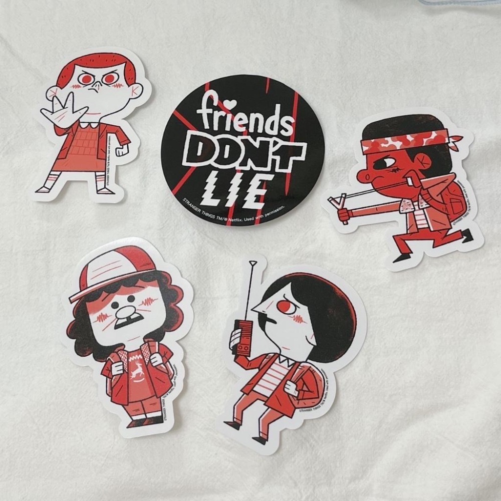 Dec.wine_STRANGER THINGS 怪奇物語貼紙 懷舊貼紙 防水貼紙 筆記本手帳貼-細節圖3