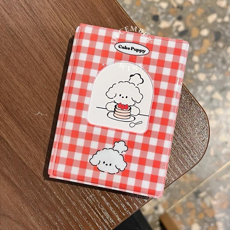 Dec.wine_【現貨】捲毛快樂小狗🐕拍立得卡冊 偶像卡冊 小卡卡冊 立可拍 PVC卡冊 愛豆卡冊 格紋文青相冊-細節圖3