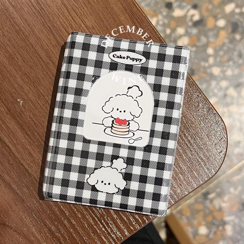 Dec.wine_【現貨】捲毛快樂小狗🐕拍立得卡冊 偶像卡冊 小卡卡冊 立可拍 PVC卡冊 愛豆卡冊 格紋文青相冊-細節圖4