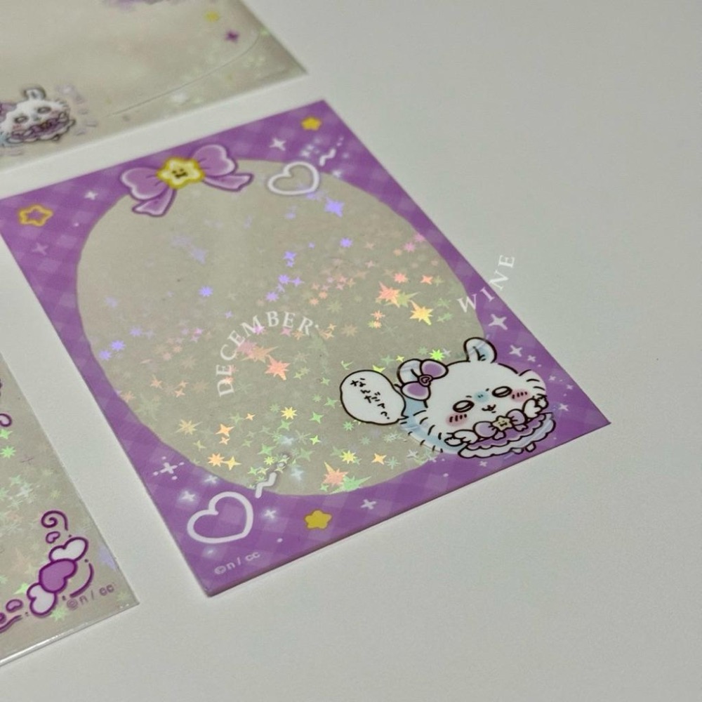 Dec.wine_【吉伊卡哇魔法系列】🇯🇵Chiikawa🐰偶像卡膜 細閃卡膜 悠遊卡套 證件套 烏薩奇 小八 吉伊卡磚-細節圖2