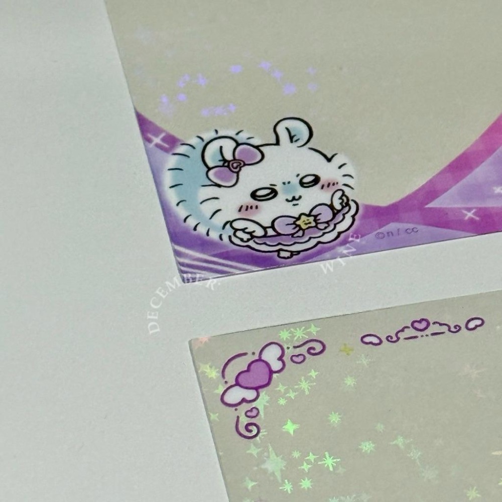 Dec.wine_【吉伊卡哇魔法系列】🇯🇵Chiikawa🐰偶像卡膜 細閃卡膜 悠遊卡套 證件套 烏薩奇 小八 吉伊卡磚-細節圖3