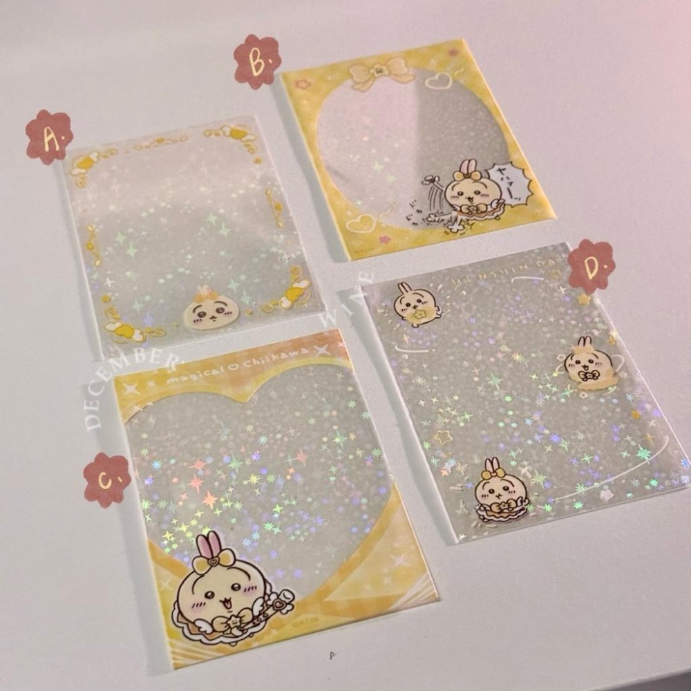 Dec.wine_【吉伊卡哇魔法系列】🇯🇵Chiikawa🐰偶像卡膜 細閃卡膜 悠遊卡套 證件套 烏薩奇 小八 吉伊卡磚-細節圖4