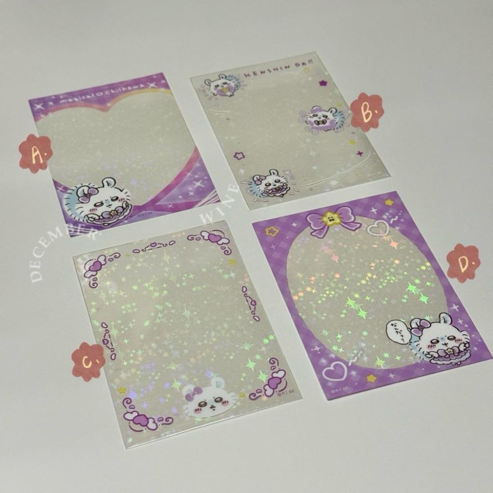 Dec.wine_【吉伊卡哇魔法系列】🇯🇵Chiikawa🐰偶像卡膜 細閃卡膜 悠遊卡套 證件套 烏薩奇 小八 吉伊卡磚-細節圖7
