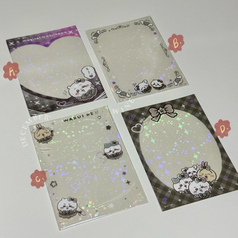 Dec.wine_【吉伊卡哇魔法系列】🇯🇵Chiikawa🐰偶像卡膜 細閃卡膜 悠遊卡套 證件套 烏薩奇 小八 吉伊卡磚-細節圖9