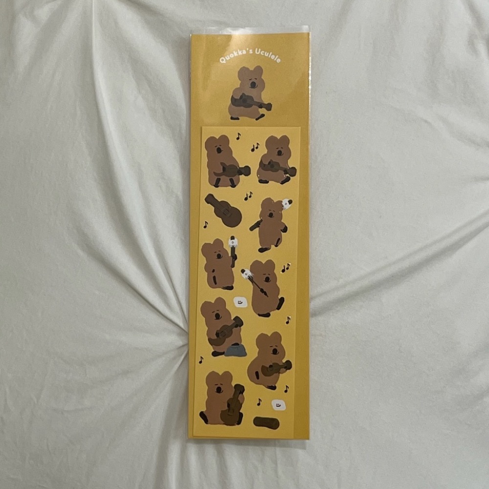 Dec.wine_【現貨韓國文創商品】Dinotaeng Quokka Stickers正版防水貼紙 文創貼紙 手創貼紙-規格圖5