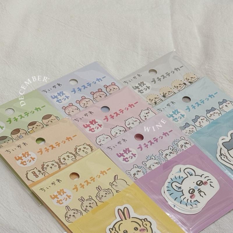 Dec.wine_【日本代購現貨】🇯🇵Chiikawa🐰四連拍正版防水貼紙 烏薩奇 小八 吉伊 海獺 栗子 小桃 獅薩-細節圖2