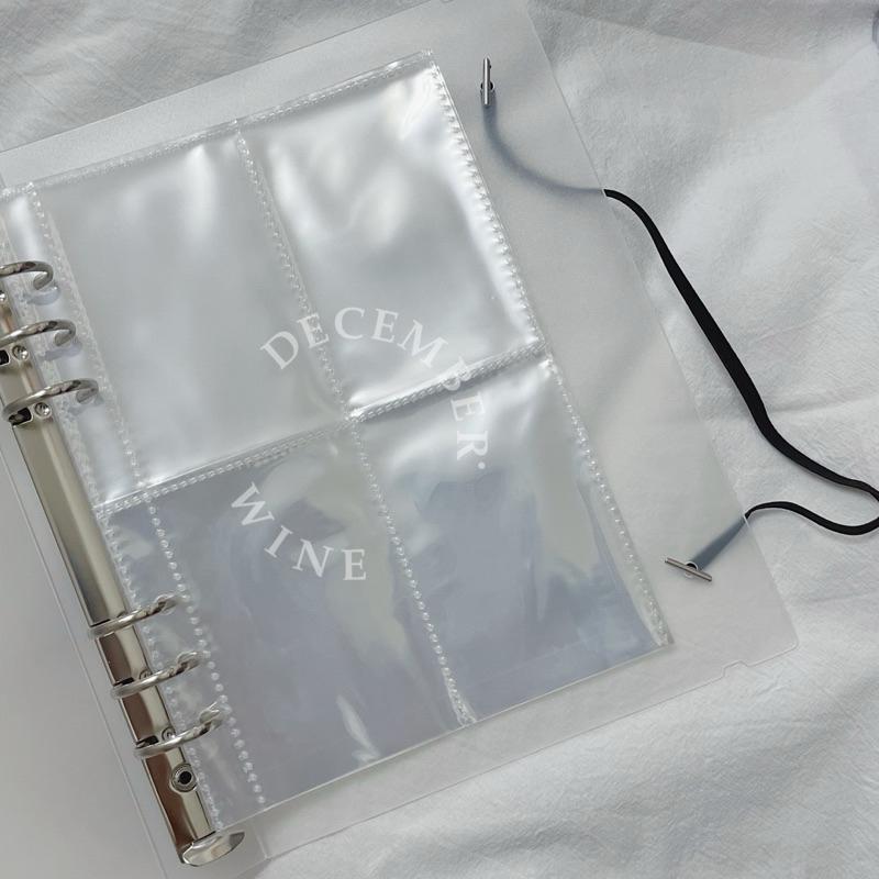 Dec.wine_🎞️ A5活頁夾拍立得相簿  盲盒卡片收納 拍立得相冊 拍貼機相本 四格人生相冊 愛豆小卡收納本-細節圖4