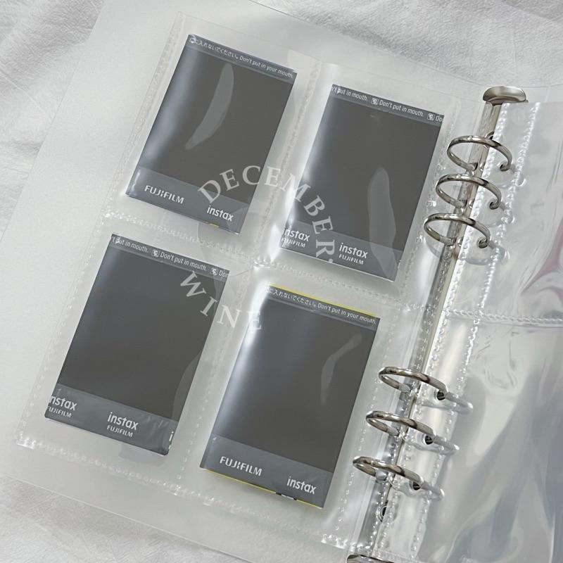Dec.wine_🎞️ A5活頁夾拍立得相簿  盲盒卡片收納 拍立得相冊 拍貼機相本 四格人生相冊 愛豆小卡收納本-細節圖5