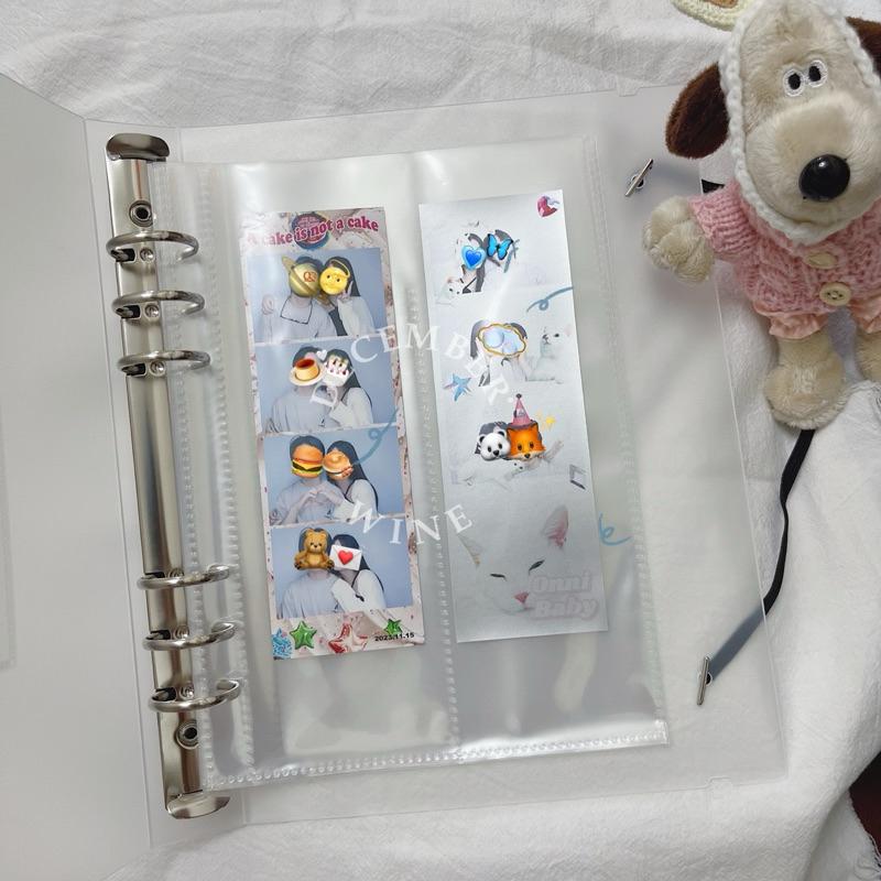 Dec.wine_🎞️ A5活頁夾拍立得相簿  盲盒卡片收納 拍立得相冊 拍貼機相本 四格人生相冊 愛豆小卡收納本-細節圖7