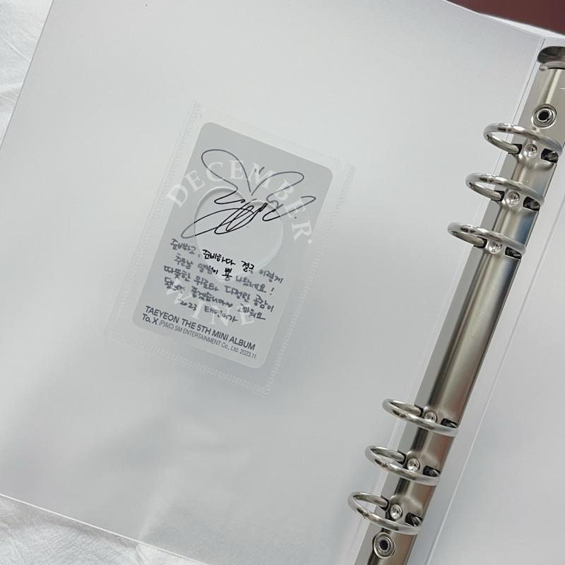 Dec.wine_🎞️ A5活頁夾拍立得相簿  盲盒卡片收納 拍立得相冊 拍貼機相本 四格人生相冊 愛豆小卡收納本-細節圖8